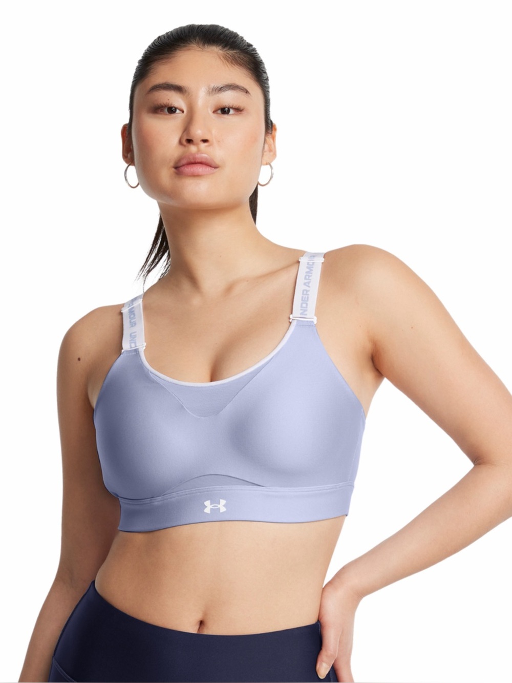 Under Armour Infinity Sports Bra High 2.0 Size XL D/DD Cup Wireless Periwinkle